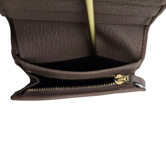 Gucci GG Marmont Compact Wallet Bifold Grained Leather Cardholder Coin Purse - Picture 10 of 14